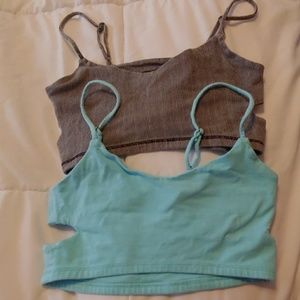 2 american eagle bralettes Xs